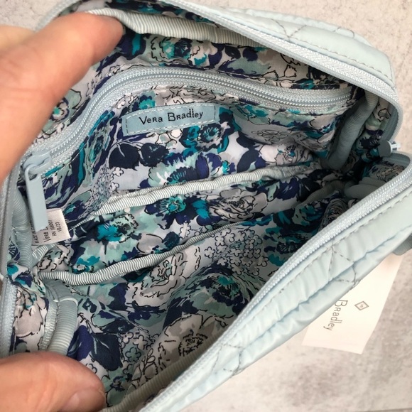 Vera Bradley Essential Mini Belt Bag Ultralight Sea Salt Blue - Picture 4 of 13